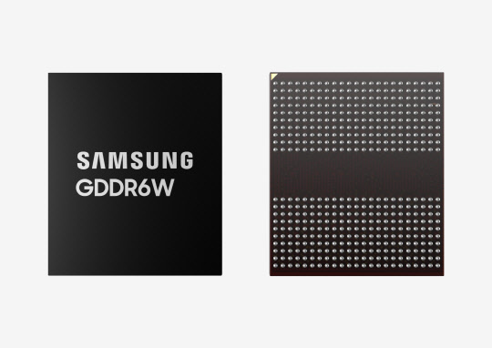 삼성전자의 차세대 그래픽D램인 GDDR6W. 삼성전자 제공